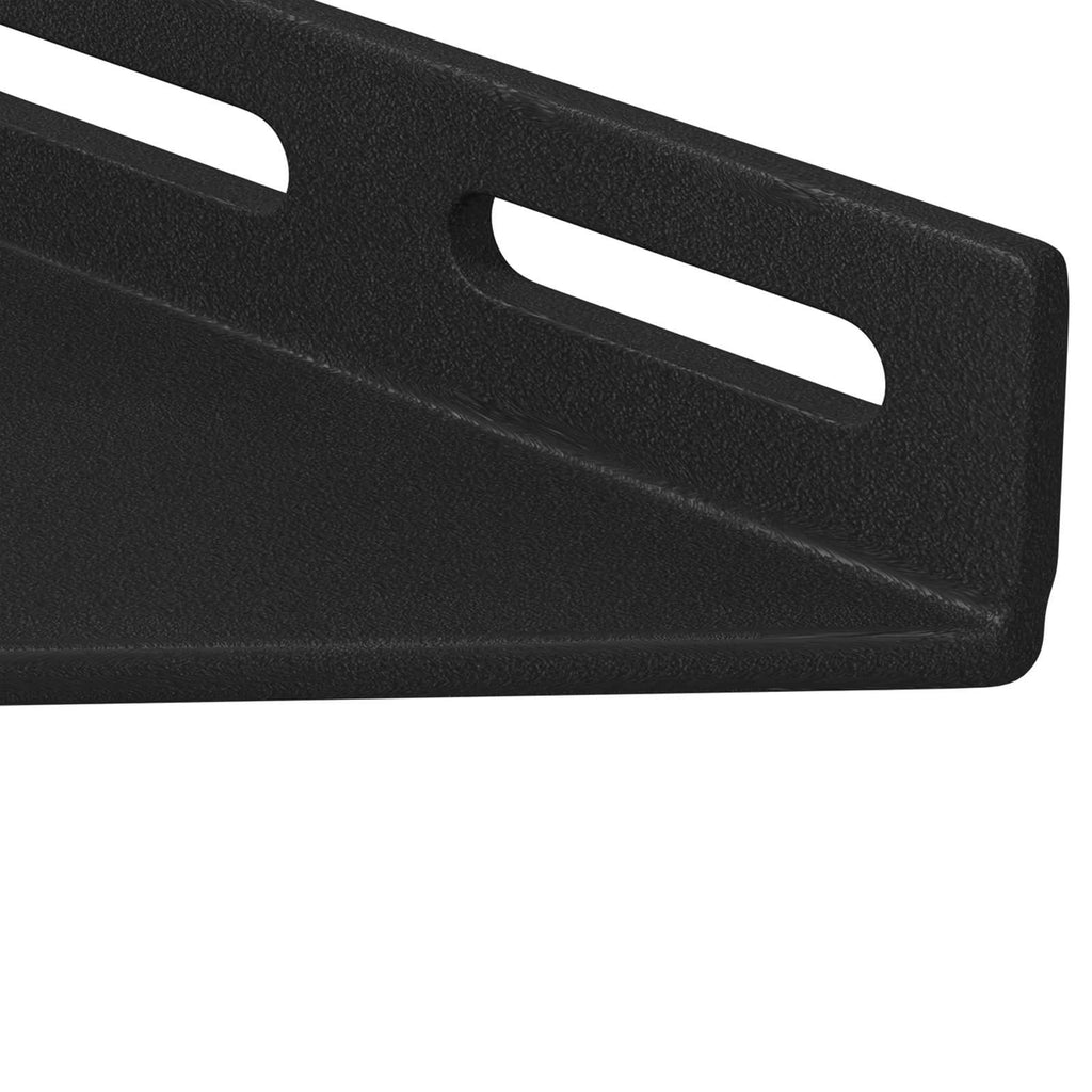 vidaXL Eckhalter 2 pcs Schwarz 138,5 x 50,5 x 16 mm Eisen