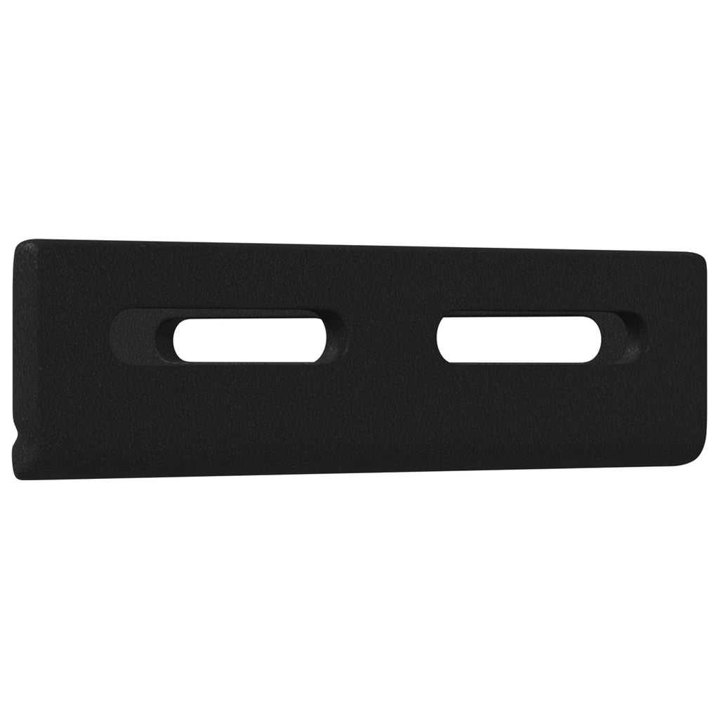 vidaXL Eckhalter 2 pcs Schwarz 138,5 x 50,5 x 16 mm Eisen