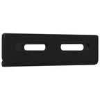 vidaXL Eckhalter 2 pcs Schwarz 138,5 x 50,5 x 16 mm Eisen