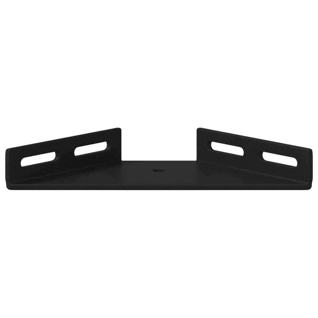 vidaXL Eckhalter 12 pcs Schwarz 138,5 x 50,5 x 16 mm Eisen