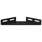 vidaXL Eckhalter 12 pcs Schwarz 138,5 x 50,5 x 16 mm Eisen
