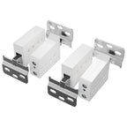 vidaXL Schrankhängemontagebügel 2 pcs Weiß 70 x 48 x 19 mm