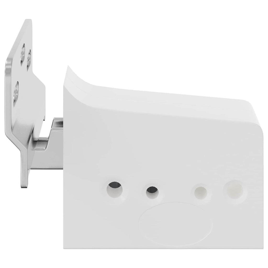 vidaXL Schrankhängemontagebügel 2 pcs Weiß 70 x 48 x 19 mm