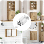 vidaXL Schrankhängemontagebügel 12 pcs Weiß 70 x 48 x 19 mm