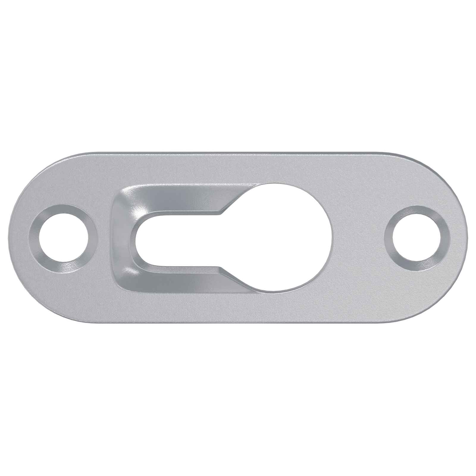 vidaXL Schlüsselloch-Hänger 2 pcs Silber 45 x 16 x 3.5 mm Eisen