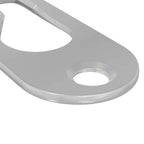 vidaXL Schlüsselloch-Hänger 12 pcs Silber 45 x 16 x 3.5 mm Eisen