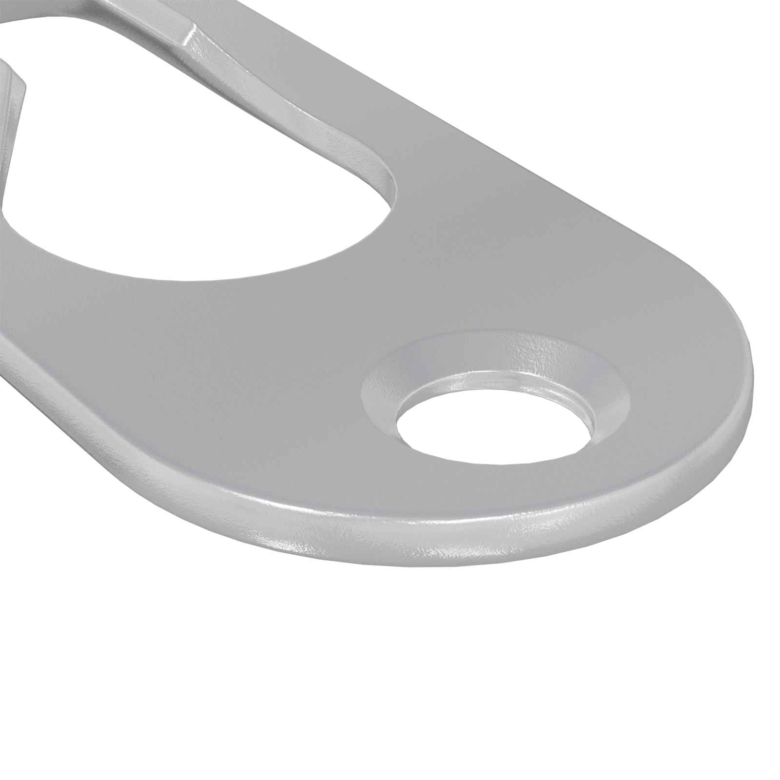 vidaXL Schlüsselloch-Hänger 12 pcs Silber 45 x 16 x 3.5 mm Eisen