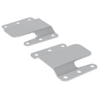 vidaXL Flush-Montagehalterung 2 pcs Silber 75 x 66 x 1,4 mm Stahl