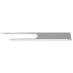 vidaXL Flush-Montagehalterung 2 pcs Silber 75 x 66 x 1,4 mm Stahl