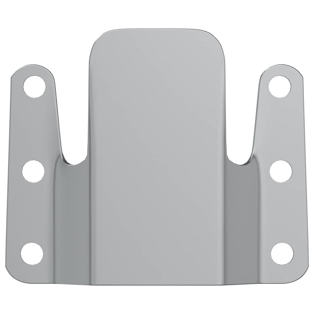 vidaXL Flush-Montagehalterung 2 pcs Silber 75 x 66 x 1,4 mm Stahl