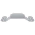 vidaXL Flush-Montagehalterung 12 pcs Silber 75 x 66 x 1,4 mm Stahl