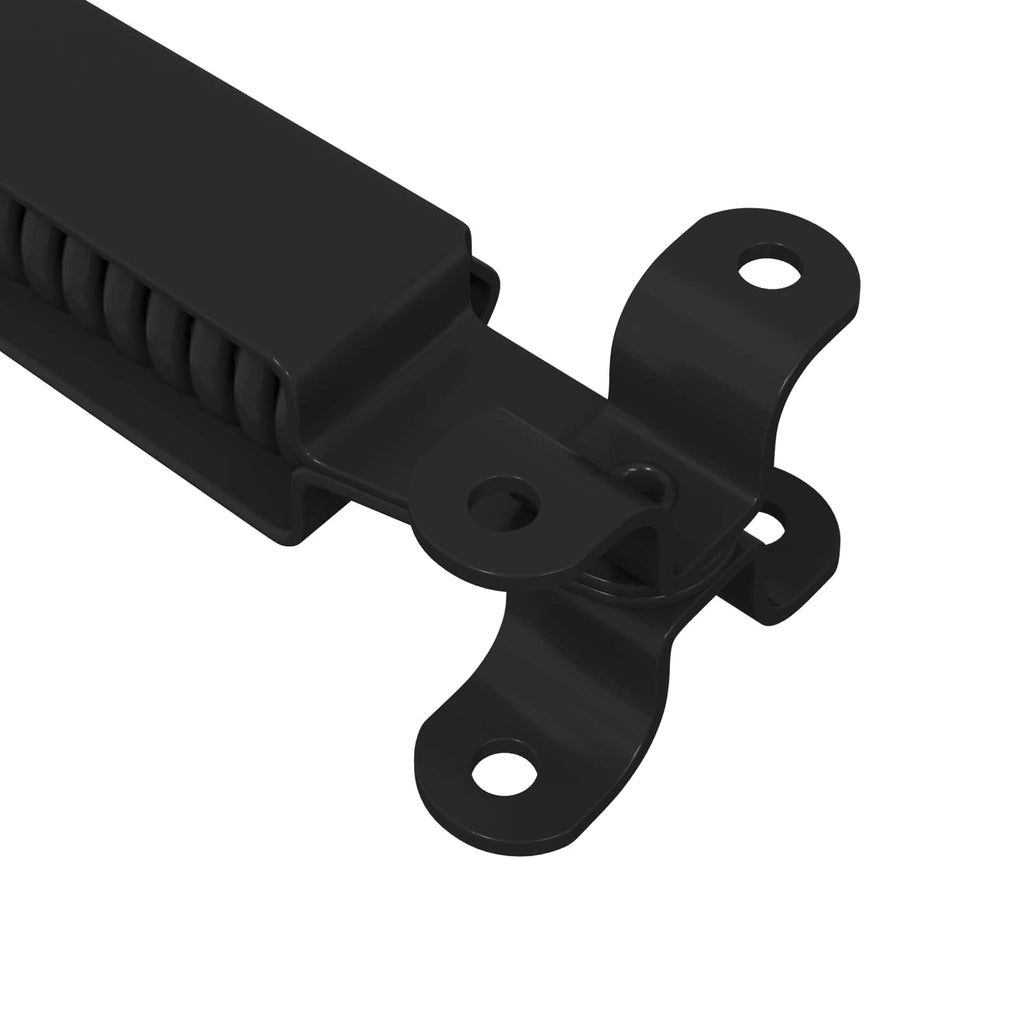 vidaXL Deckelstützscharnier 12 pcs Schwarz 192 x 32 x 50 mm Stahl