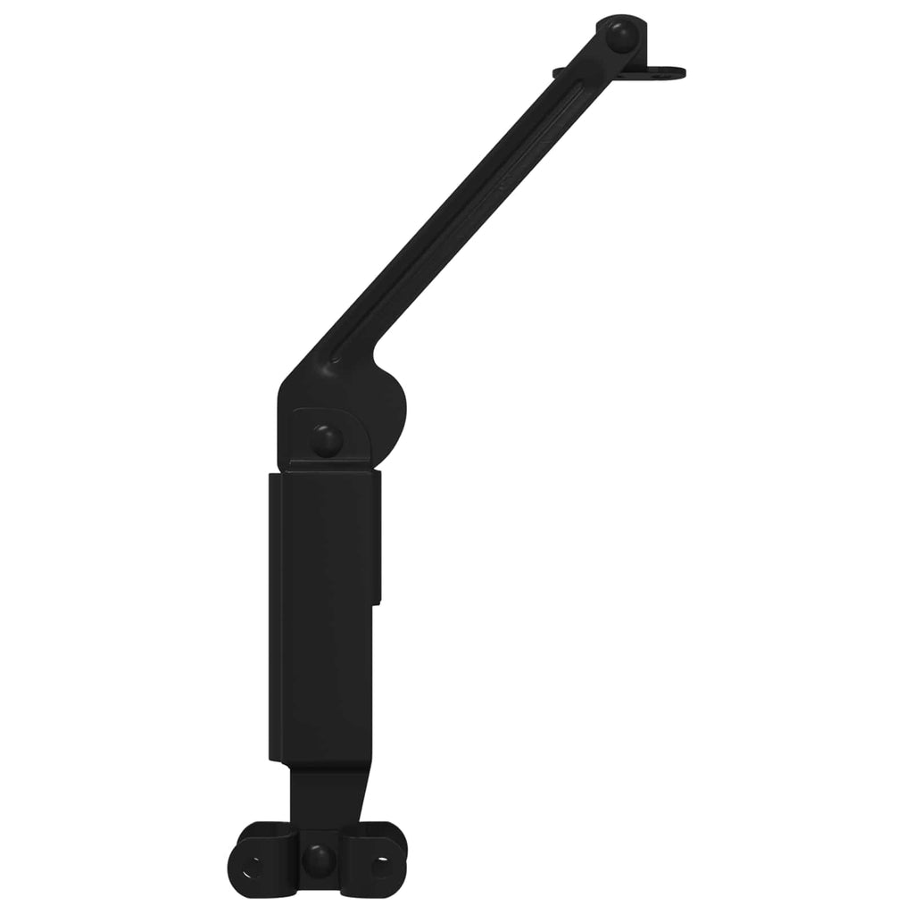 vidaXL Deckelstützscharnier 12 pcs Schwarz 192 x 32 x 50 mm Stahl