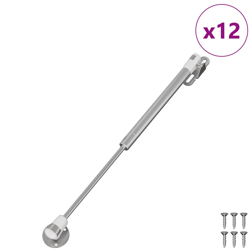 vidaXL Hydraulische Gasfeder 12 pcs Silber 280 x 17 x 16 mm