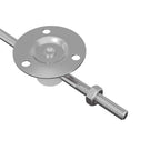 vidaXL Deckelstützscharnier 2 pcs Silber 194 x 36 x 18 mm Eisen