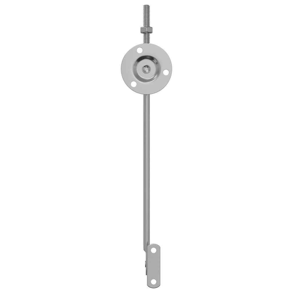 vidaXL Deckelstützscharnier 2 pcs Silber 194 x 36 x 18 mm Eisen