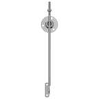 vidaXL Deckelstützscharnier 2 pcs Silber 194 x 36 x 18 mm Eisen