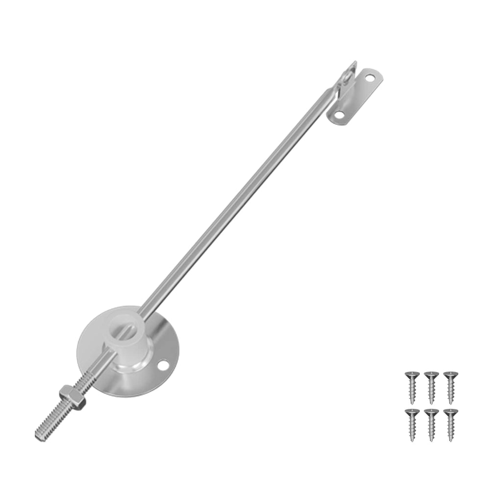 vidaXL Deckelstützscharnier 12 pcs Silber 194 x 36 x 18 mm Eisen