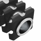 vidaXL Gewinderohr Einsatz 2 pcs Schwarz und Silber Verzinkter Stahl