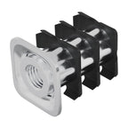 vidaXL Gewinderohr Einsatz 12 pcs Schwarz und Silber Verzinkter Stahl