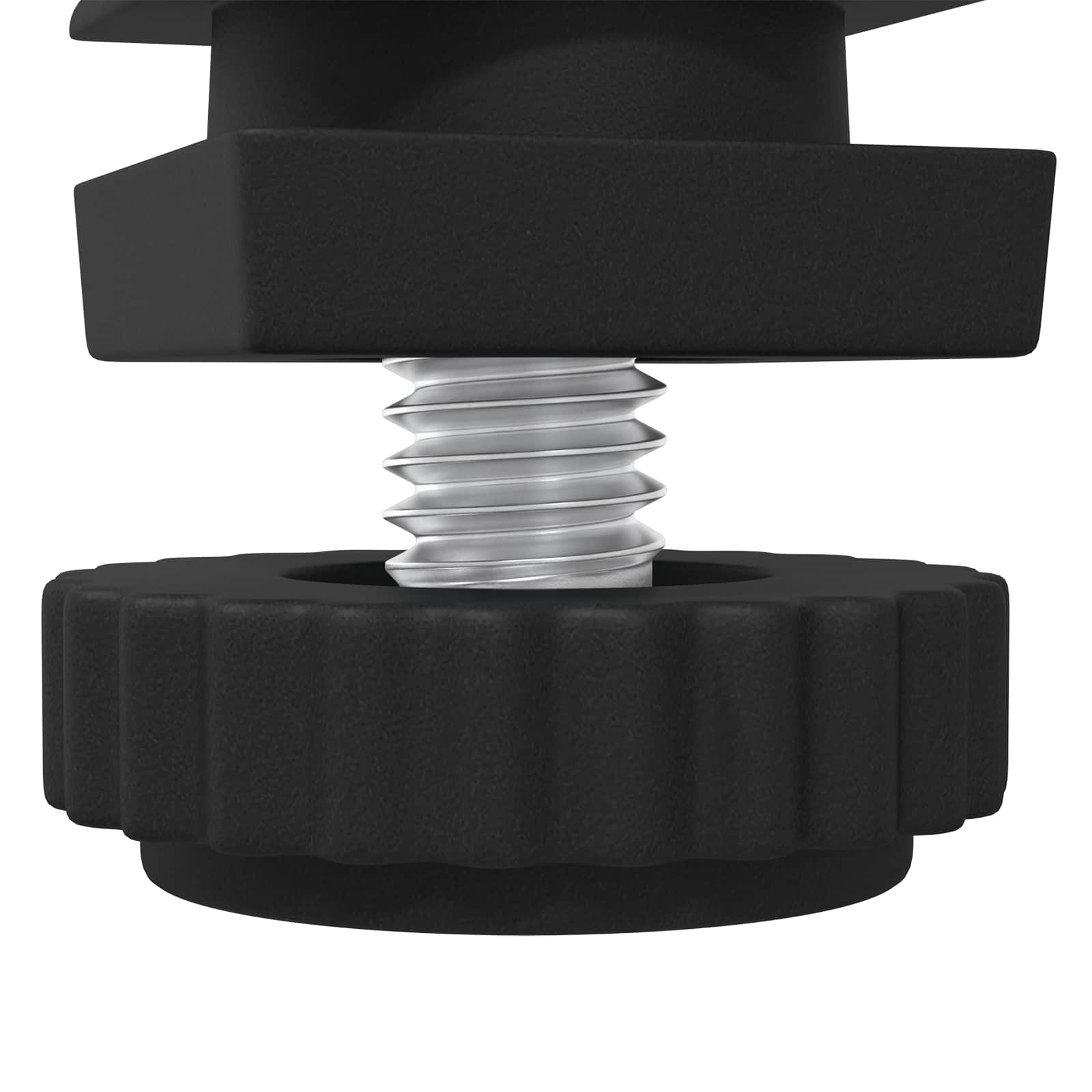 vidaXL Möbel Leveler Verstellbar 12 pcs Schwarz M6 PP