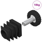 vidaXL Möbel Leveler Verstellbar 1895 pcs Schwarz PP