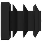 vidaXL Endkappen 2 pcs Schwarz 15 x 15 x 15 mm PP