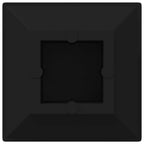 vidaXL Endkappen 12 pcs Schwarz 15 x 15 x 15 mm PP