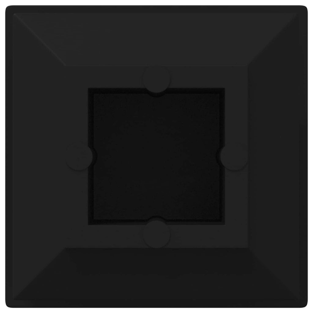 vidaXL Endkappen 10909 pcs Schwarz 15 x 15 x 15 mm PP