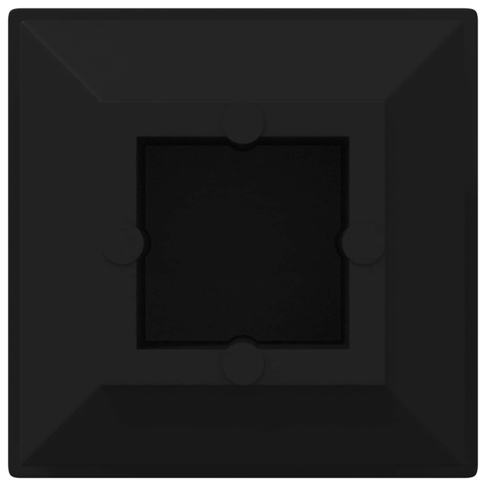 vidaXL Endkappen 10909 pcs Schwarz 15 x 15 x 15 mm PP