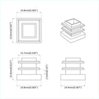 vidaXL Endkappen 10909 pcs Schwarz 15 x 15 x 15 mm PP