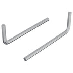 vidaXL Inbusschlüssel 2 pcs Silber 20 x 52 mm Stahl