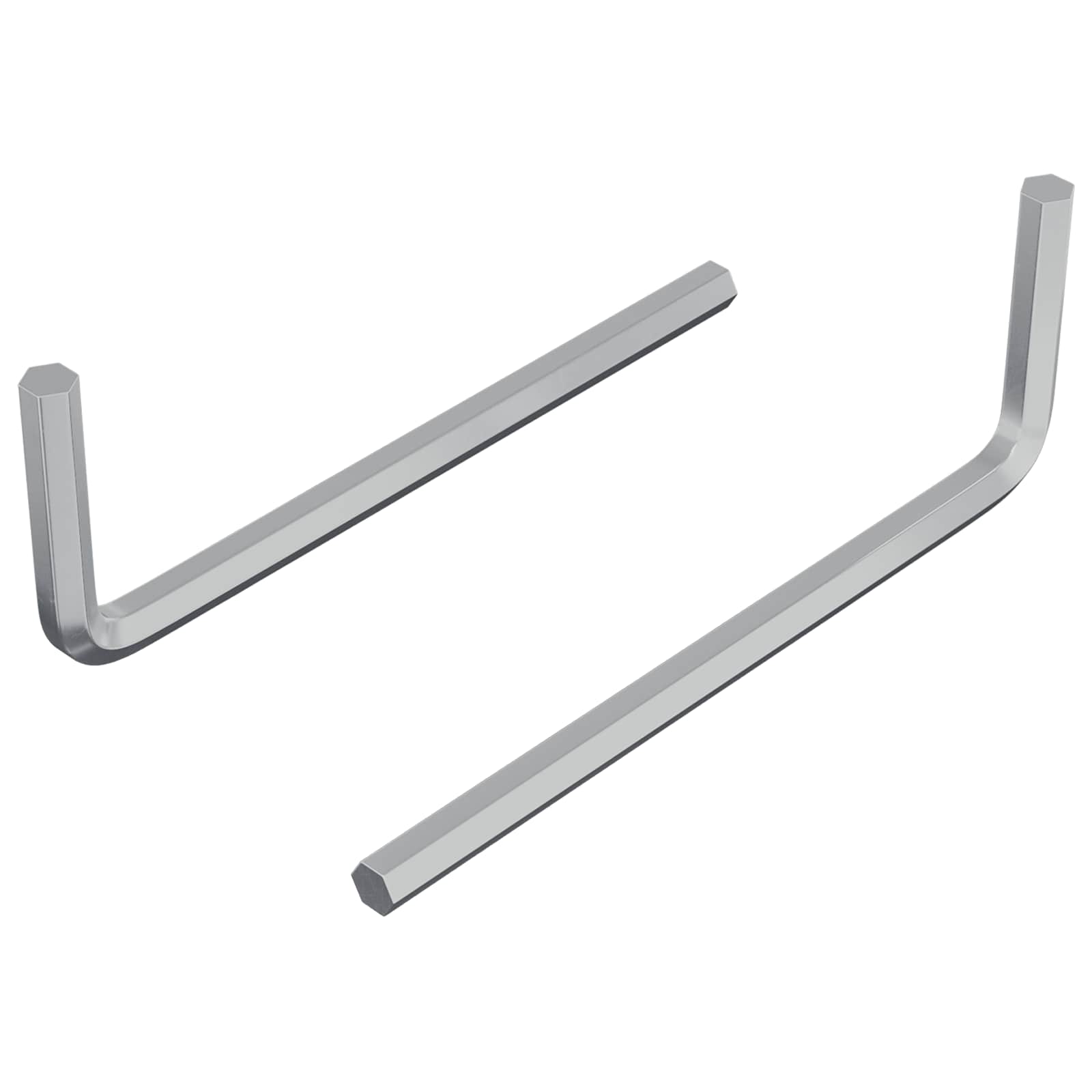 vidaXL Inbusschlüssel 2 pcs Silber 20 x 52 mm Stahl