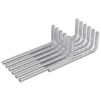 vidaXL Inbusschlüssel 12 pcs Silber 20 x 52 mm Stahl