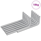 vidaXL Inbusschlüssel 2118 pcs Silber 22 x 66 mm Stahl