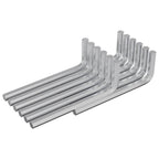 vidaXL Inbusschlüssel 1800 pcs Silber 32 x 86 mm Stahl