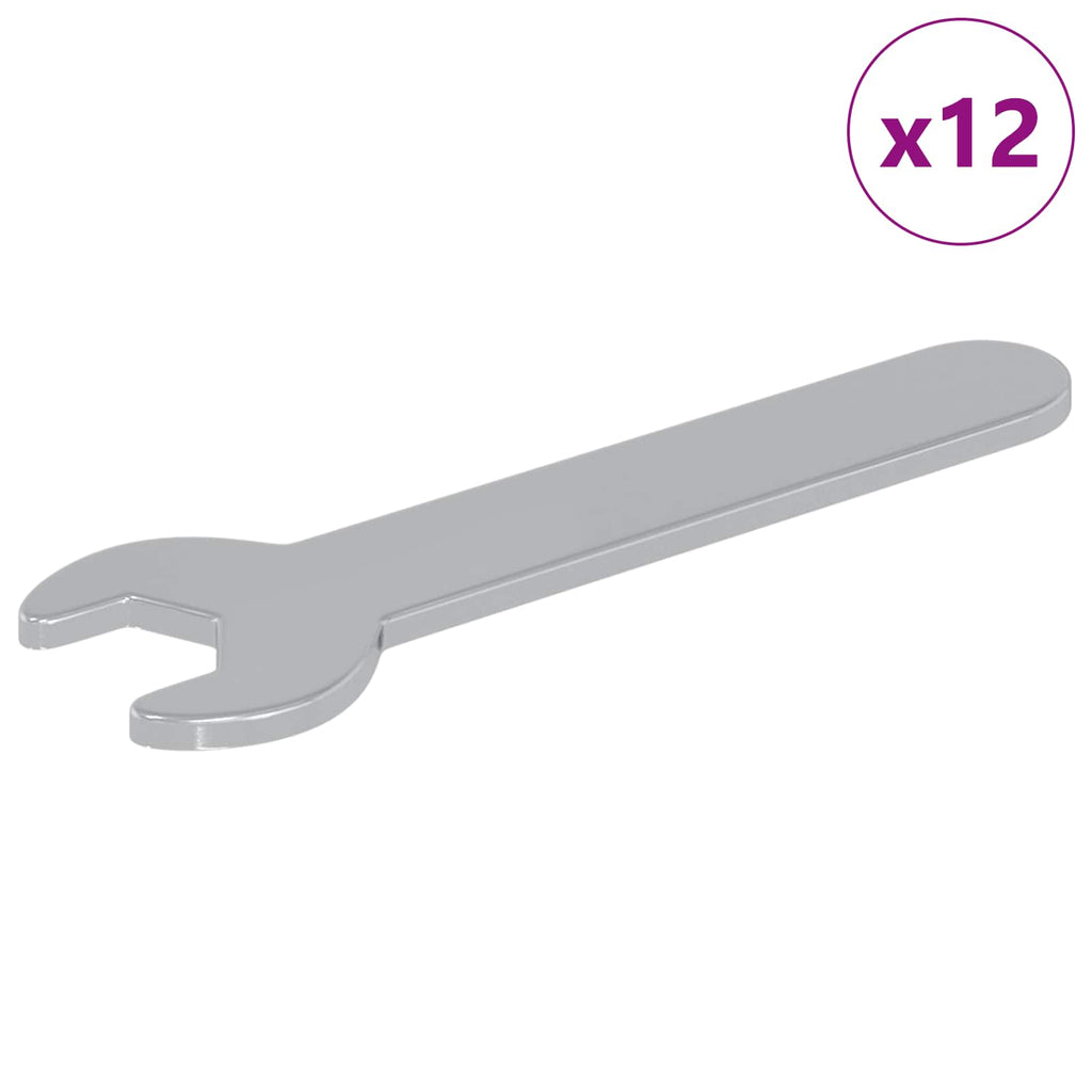 vidaXL Spanner 12 pcs Silber 10 mm Eisen