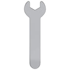 vidaXL Spanner 12 pcs Silber 10 mm Eisen