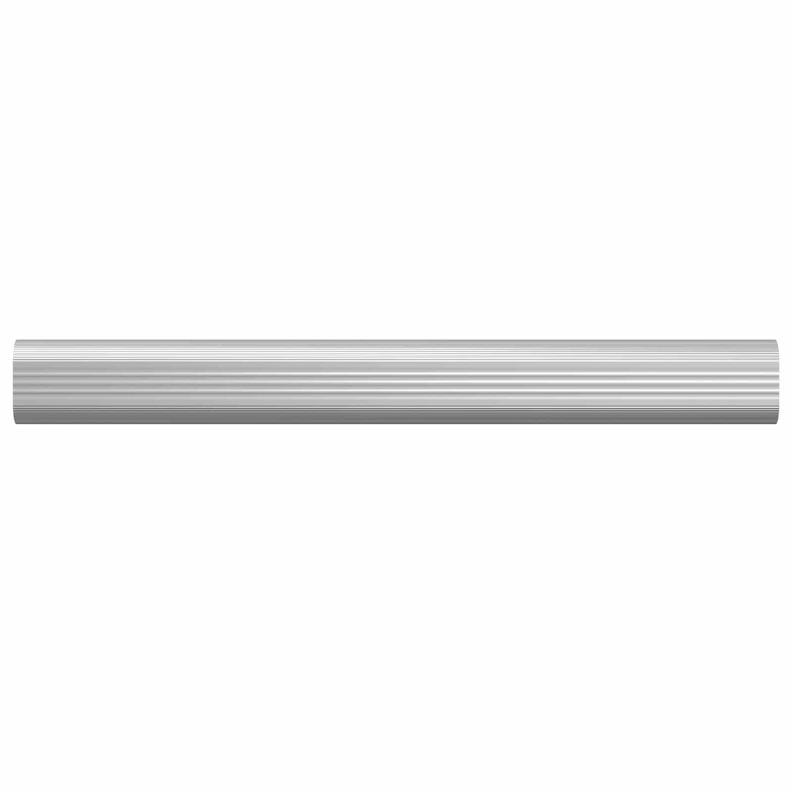 vidaXL Kleiderstange 2 pcs Silber 264 x 15 x 29 mm Aluminiumlegierung