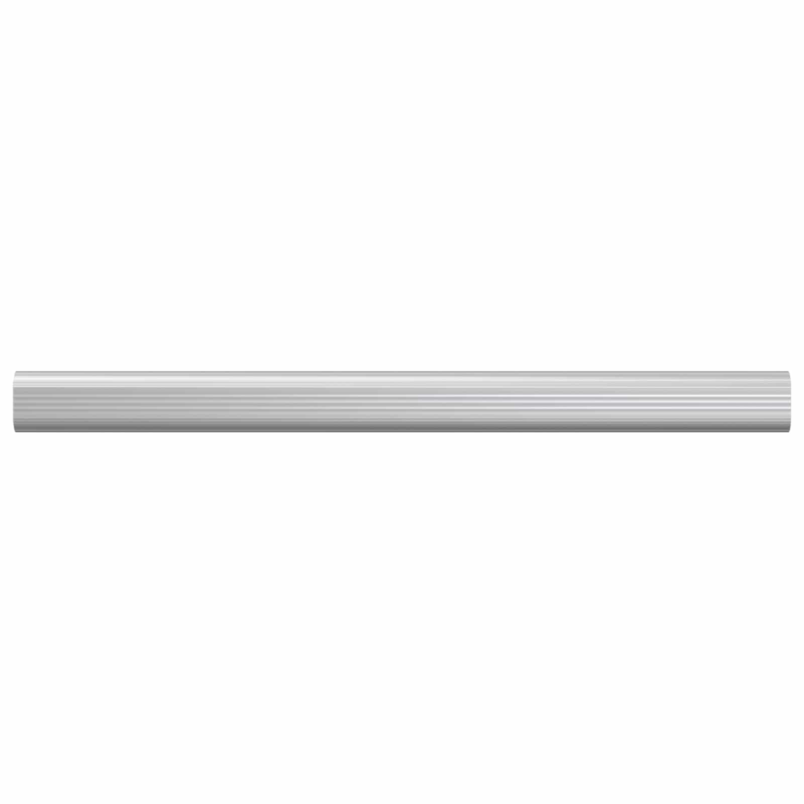 vidaXL Kleiderstange 2 pcs Silber 371,5 x 15 x 29 mm