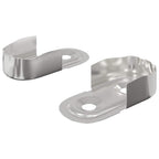 vidaXL Kleiderstangenhalter 2 pcs Weißes Zink 40 x 18 x 10 mm Eisen