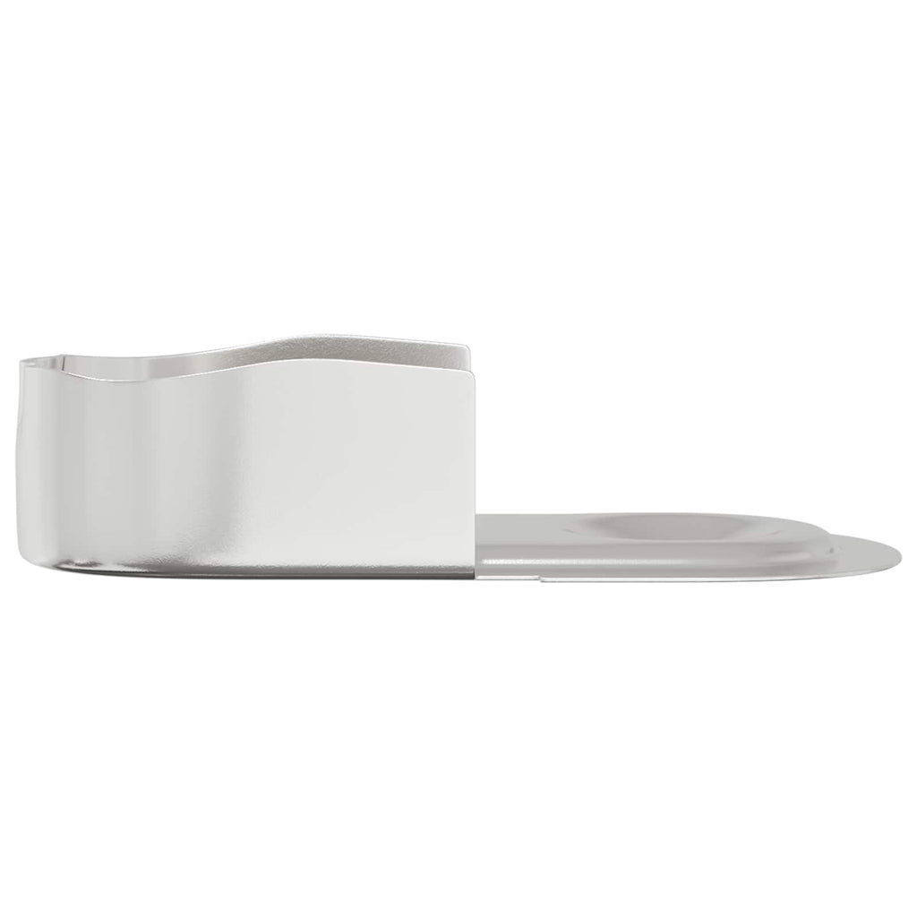 vidaXL Kleiderstangenhalter 2 pcs Weißes Zink 40 x 18 x 10 mm Eisen