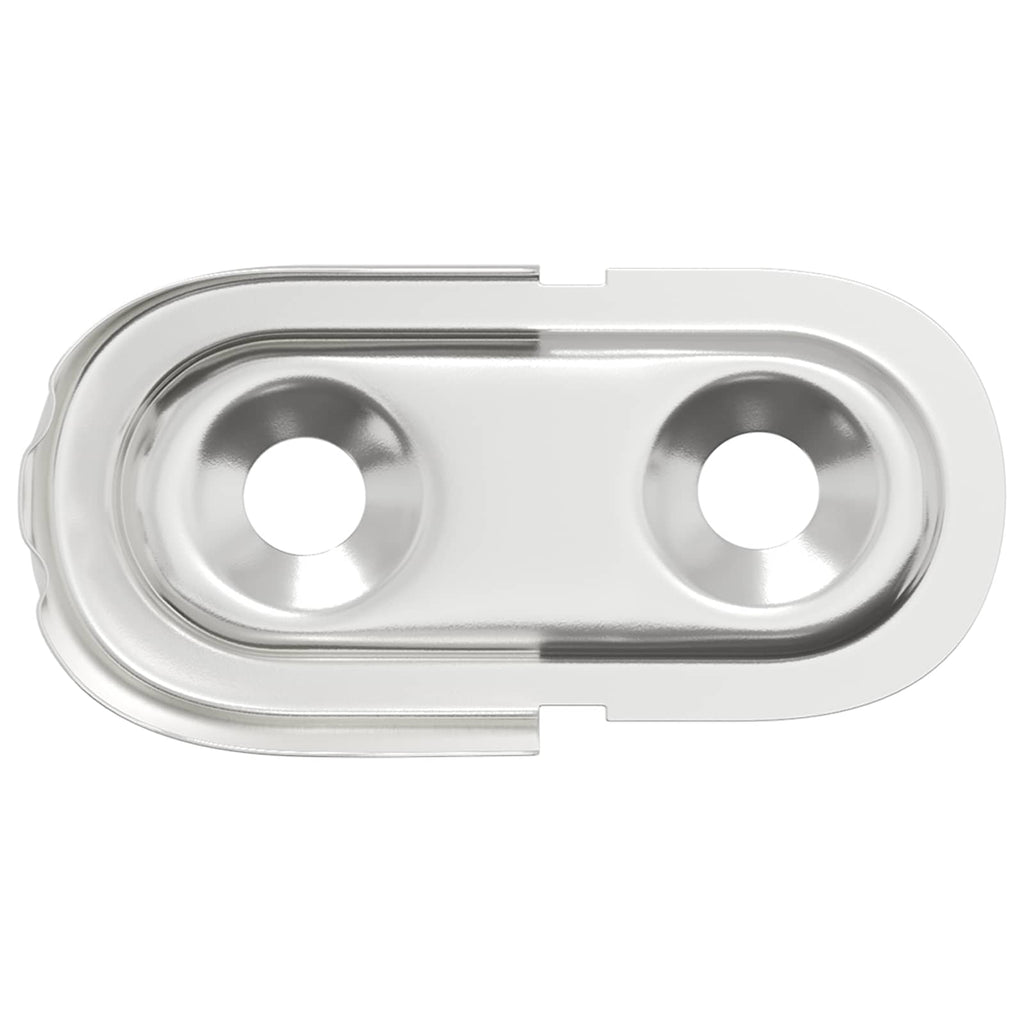 vidaXL Kleiderstangenhalter 2 pcs Weißes Zink 40 x 18 x 10 mm Eisen