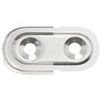 vidaXL Kleiderstangenhalter 12 pcs Weißes Zink 40 x 18 x 10 mm Eisen