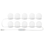 vidaXL Spiegelleuchten 2 pcs Weiß 4,5 x 4,5 x 4,8 cm Kunststoff