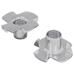 vidaXL Stift-T-Nuss 2 pcs Silber M6 mm Stahl