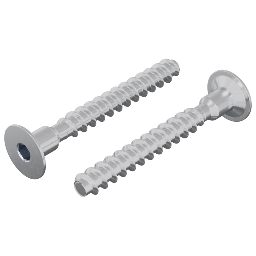 vidaXL Schraube 2 pcs Zink-beschichtet 5 x 40 mm Eisen