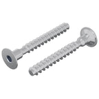 vidaXL Schraube 2 pcs Zink-beschichtet 5 x 40 mm Eisen