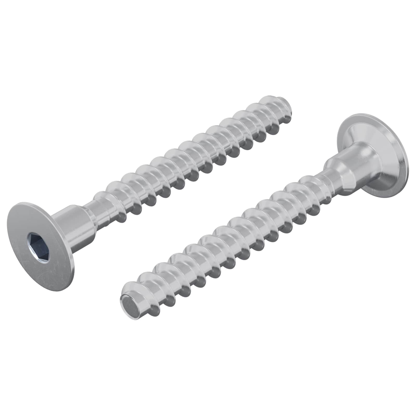 vidaXL Schraube 2 pcs Zink-beschichtet 5 x 40 mm Eisen