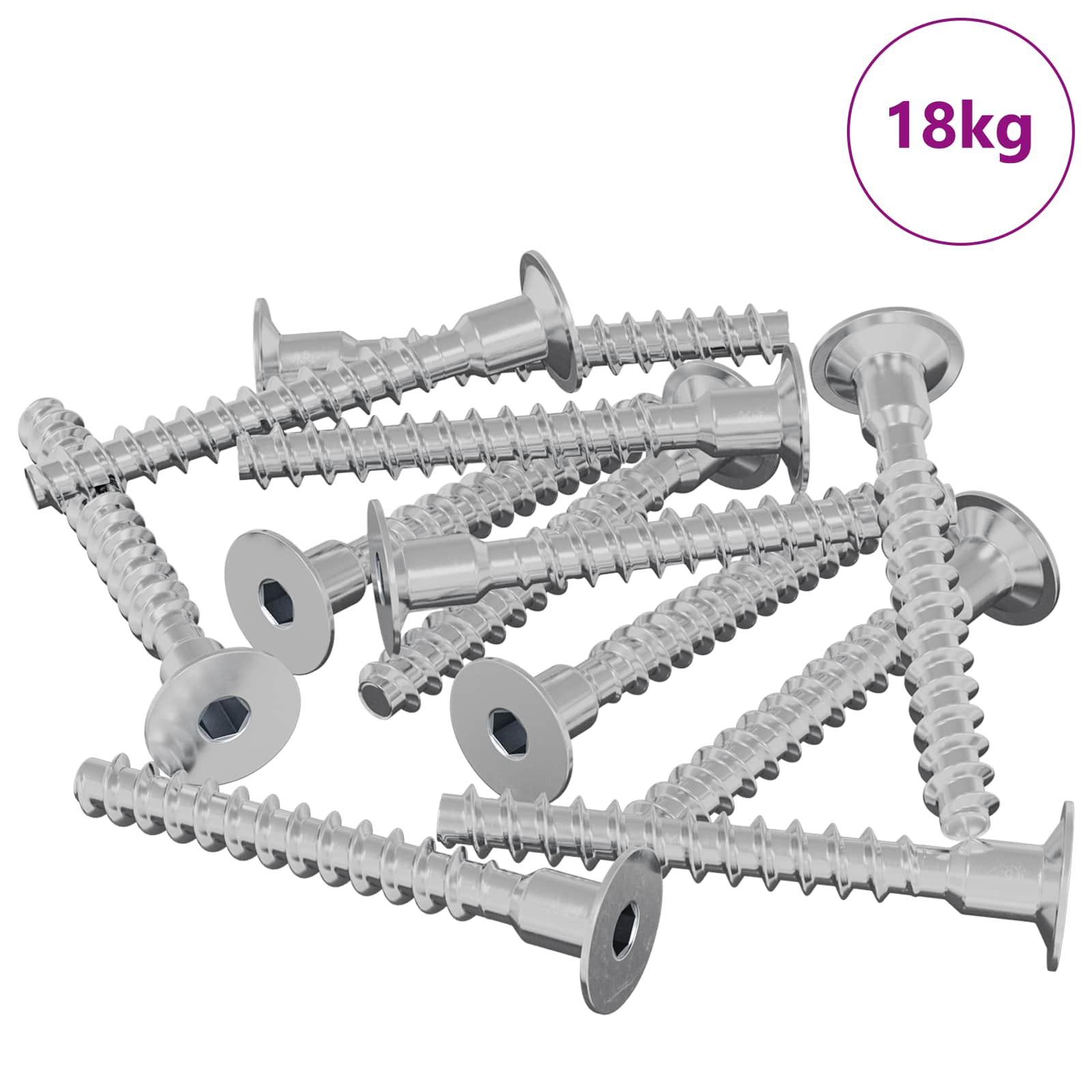 vidaXL Schraube 5143 pcs Zink-beschichtet 5 x 40 mm Eisen